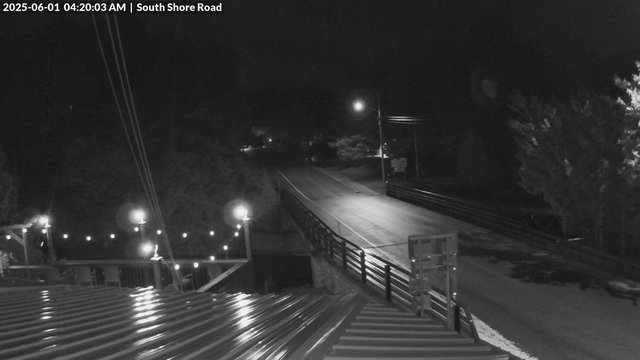 time-lapse frame, South Shore Rd, Inlet, NY webcam