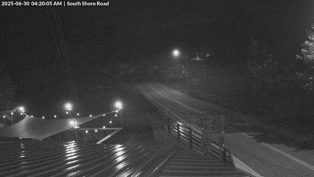 time-lapse frame, South Shore Rd, Inlet, NY webcam