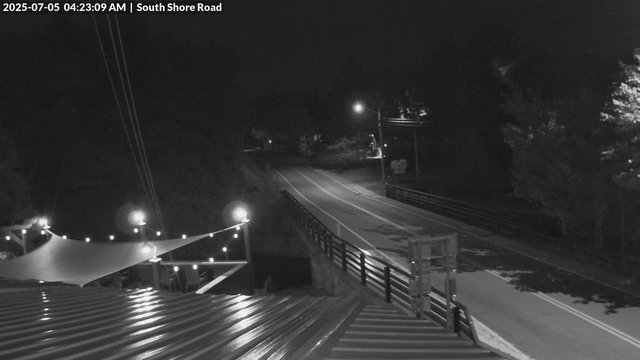 time-lapse frame, South Shore Rd, Inlet, NY webcam