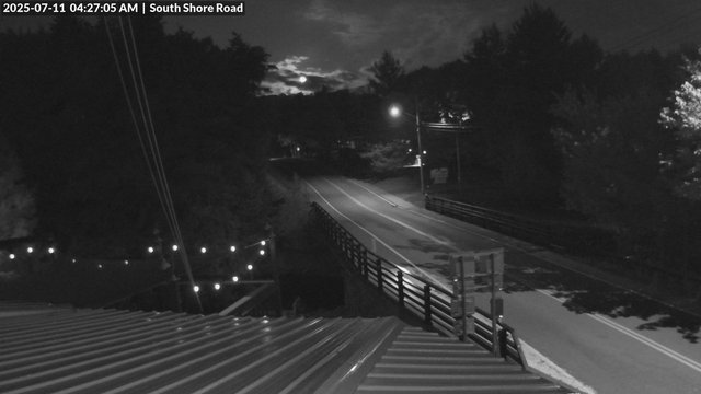 time-lapse frame, South Shore Rd, Inlet, NY webcam
