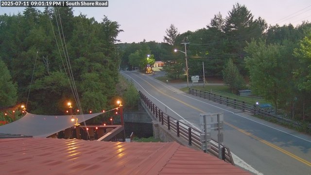 time-lapse frame, South Shore Rd, Inlet, NY webcam
