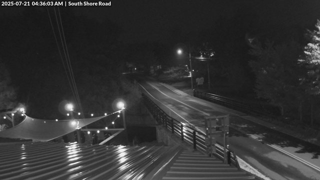 time-lapse frame, South Shore Rd, Inlet, NY webcam