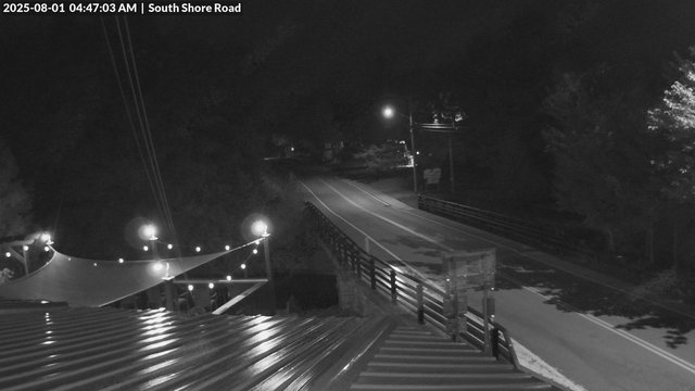 time-lapse frame, South Shore Rd, Inlet, NY webcam