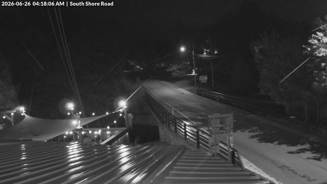 time-lapse frame, South Shore Rd, Inlet, NY webcam