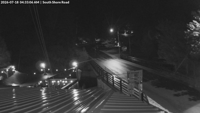 time-lapse frame, South Shore Rd, Inlet, NY webcam