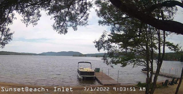 time-lapse frame, Sunset Beach webcam