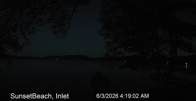 time-lapse frame, Sunset Beach webcam
