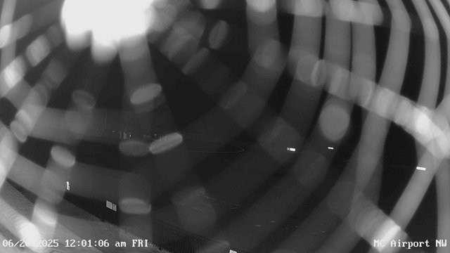 time-lapse frame, Mifflin County Airport (west) webcam