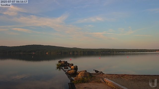 time-lapse frame, 4th Lake Sandbar webcam