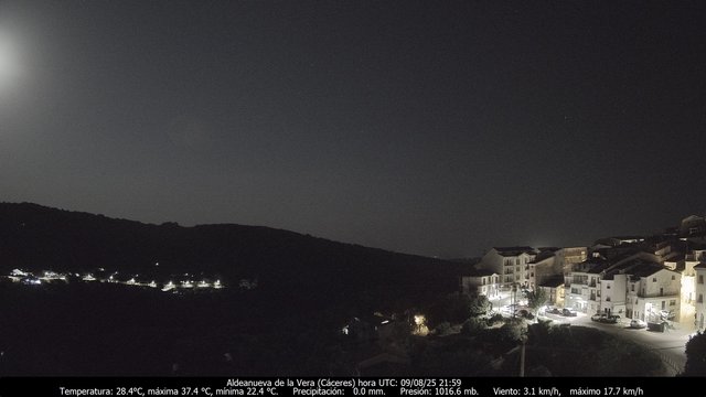 time-lapse frame, MeteoGredos webcam