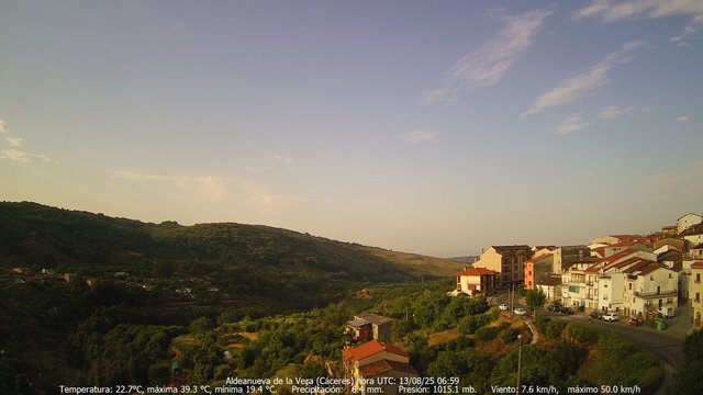 time-lapse frame, MeteoGredos webcam