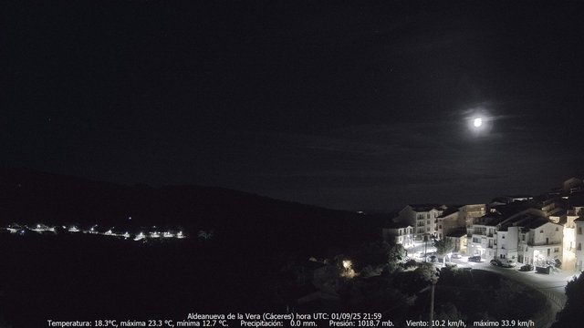 time-lapse frame, MeteoGredos webcam