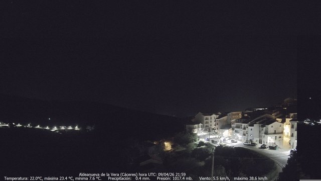 time-lapse frame, MeteoGredos webcam