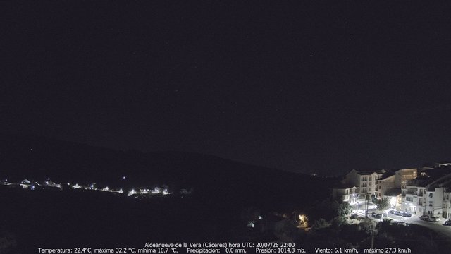 time-lapse frame, MeteoGredos webcam