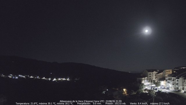 time-lapse frame, MeteoGredos webcam