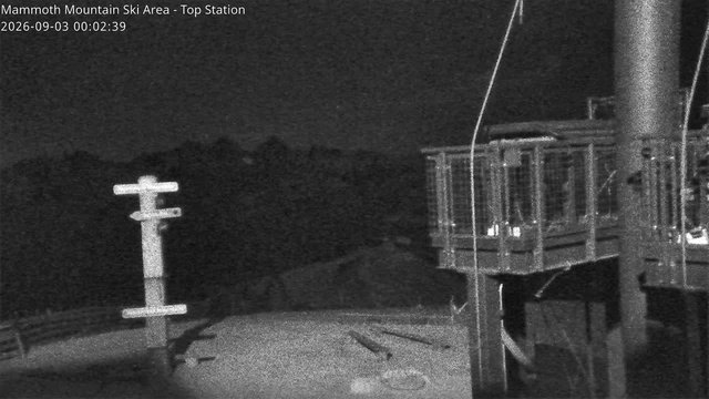 time-lapse frame, Mammoth Top Station webcam