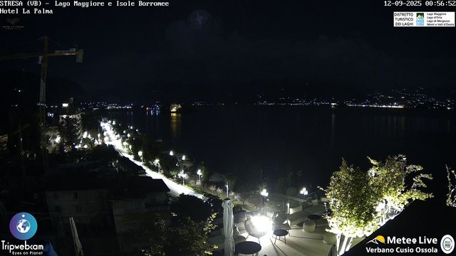 time-lapse frame, Stresa webcam