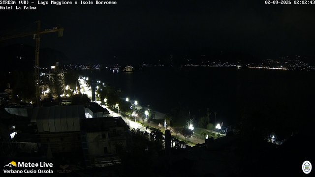 time-lapse frame, Stresa webcam