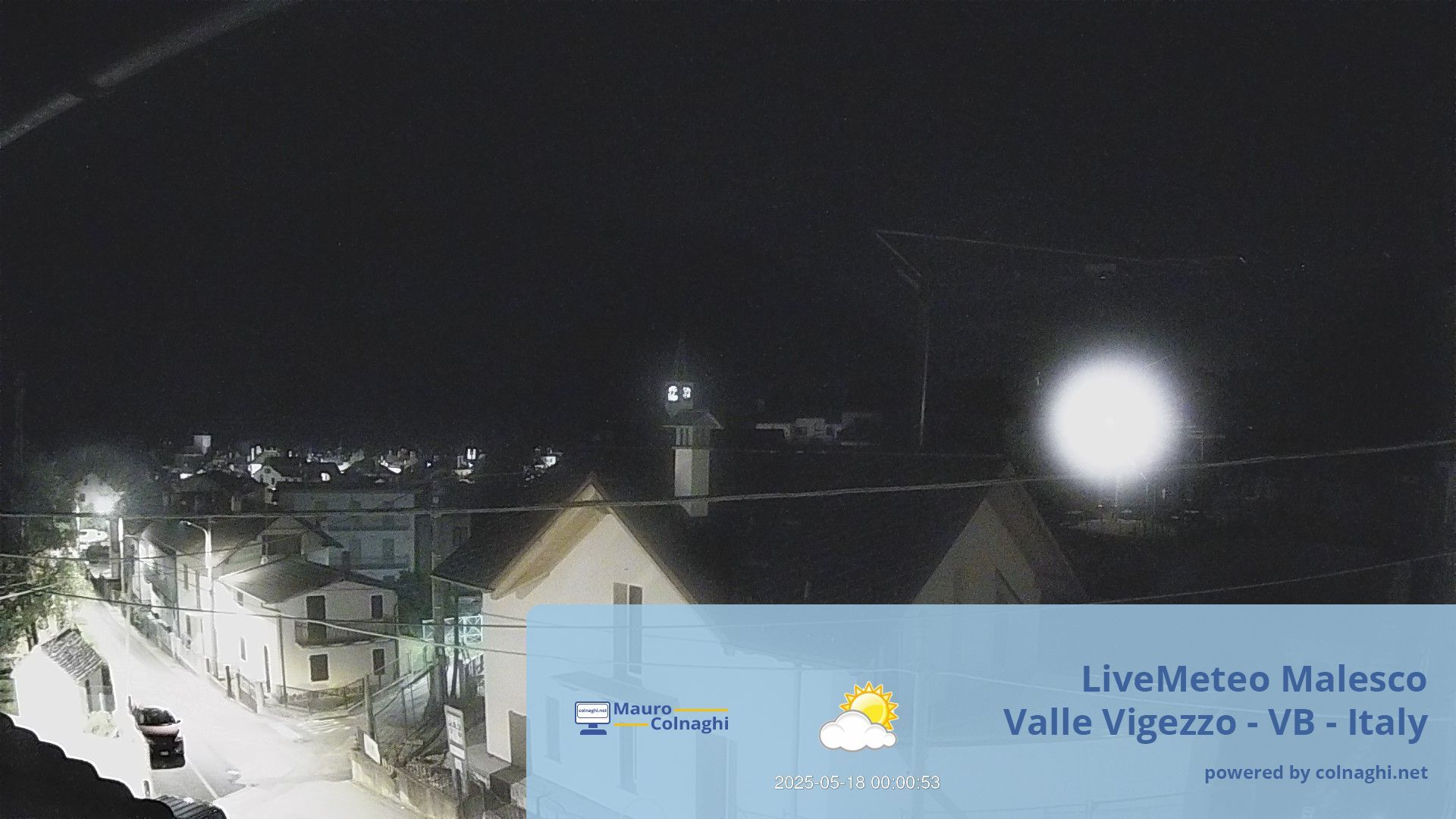 time-lapse frame, Malesco webcam