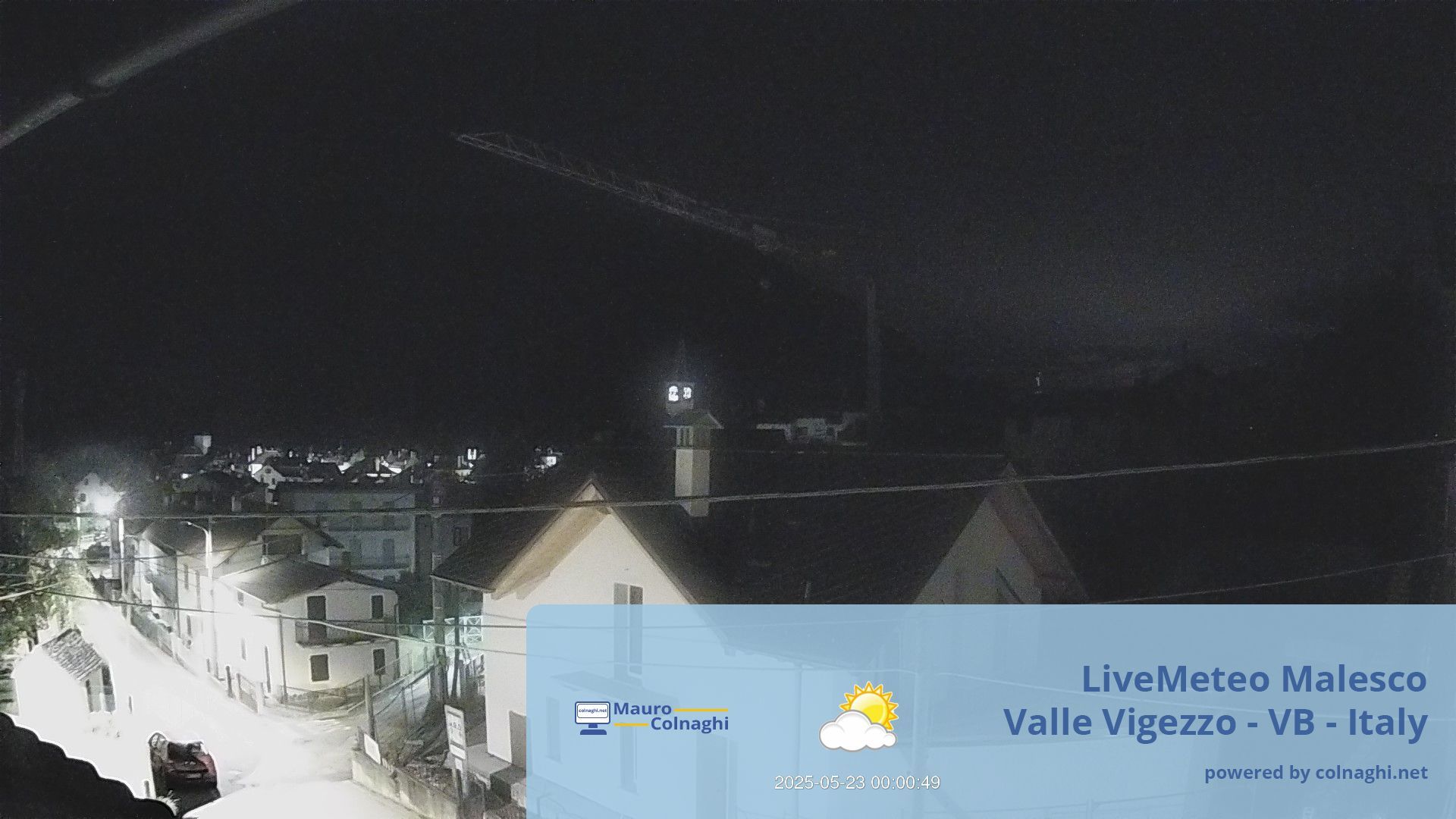 time-lapse frame, Malesco webcam
