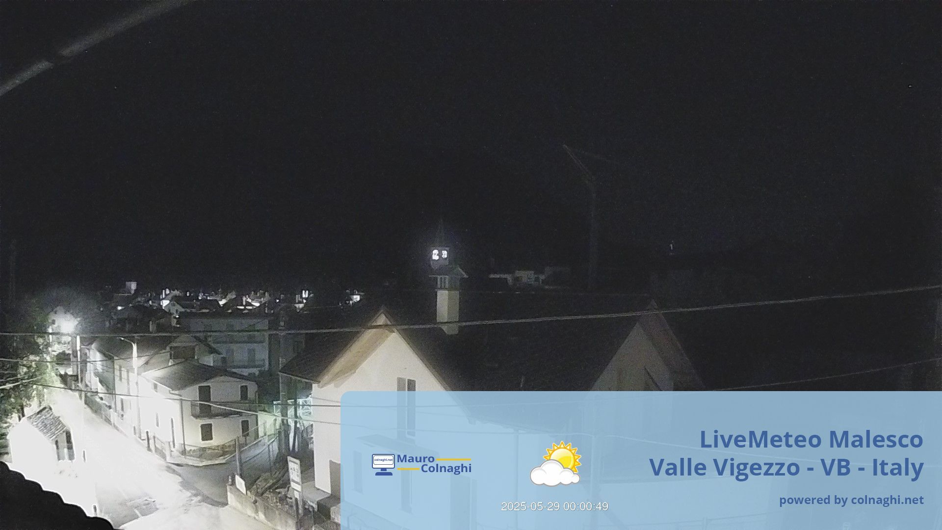 time-lapse frame, Malesco webcam
