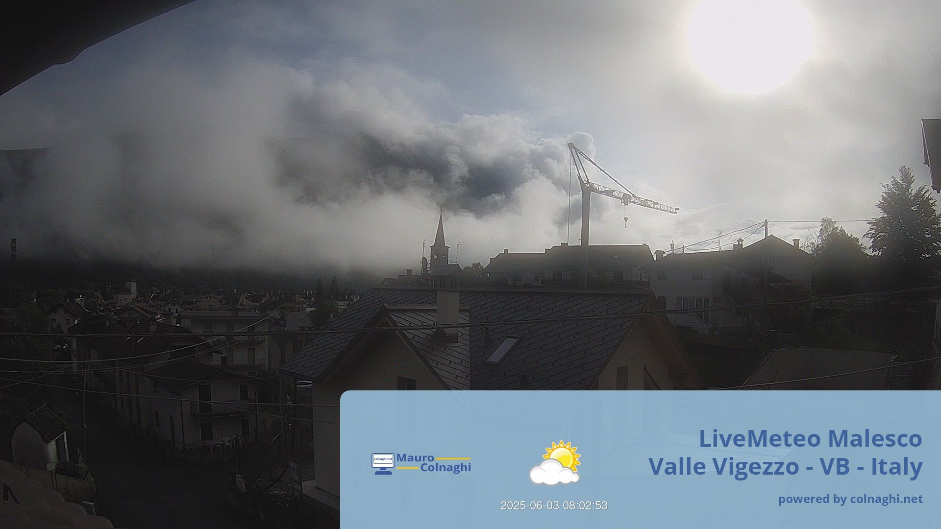 time-lapse frame, Malesco webcam