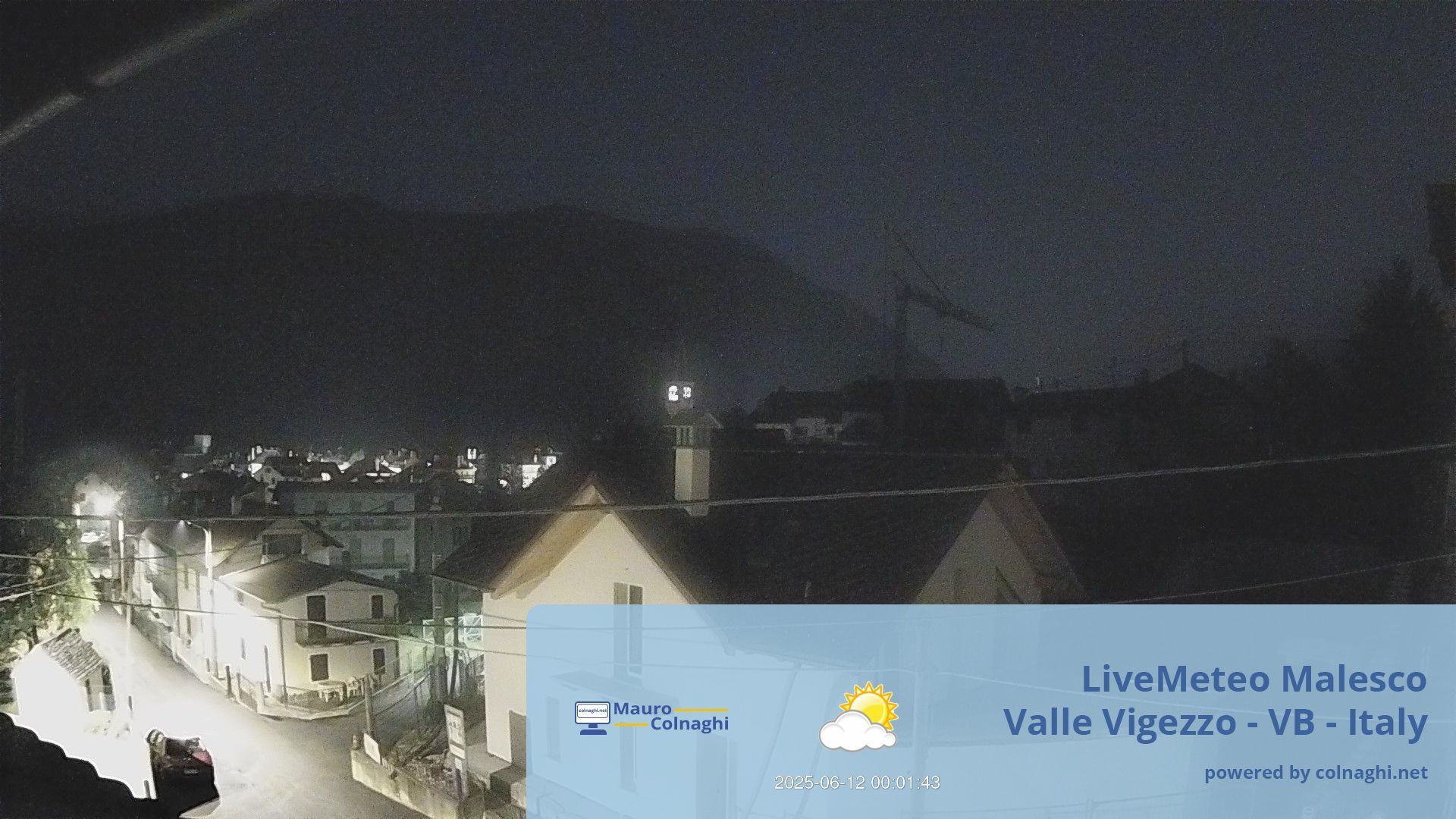 time-lapse frame, Malesco webcam