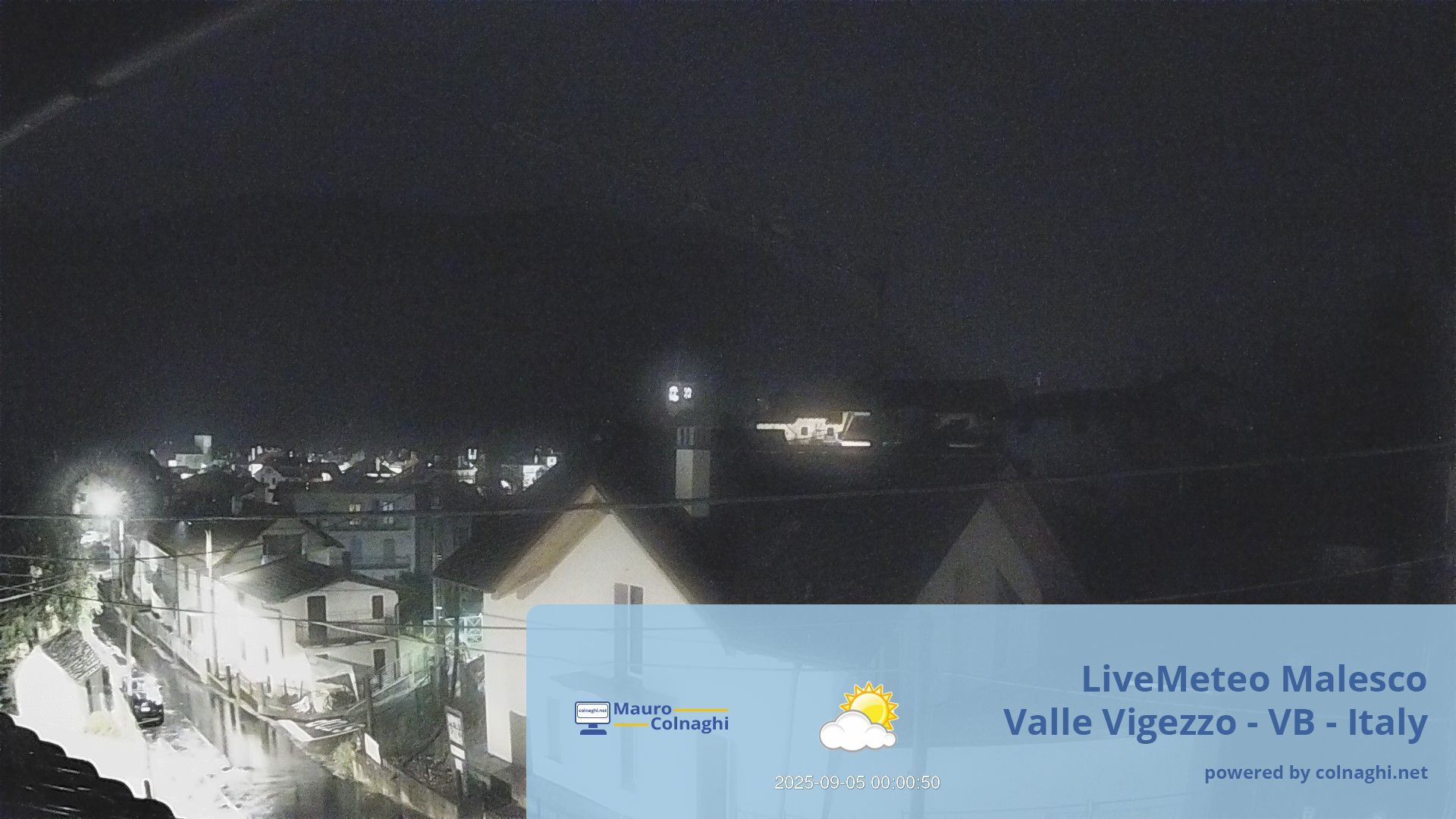 time-lapse frame, Malesco webcam