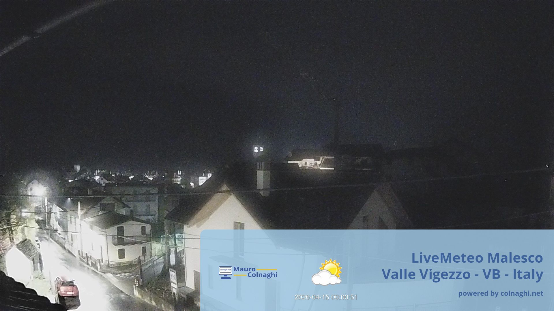time-lapse frame, Malesco webcam