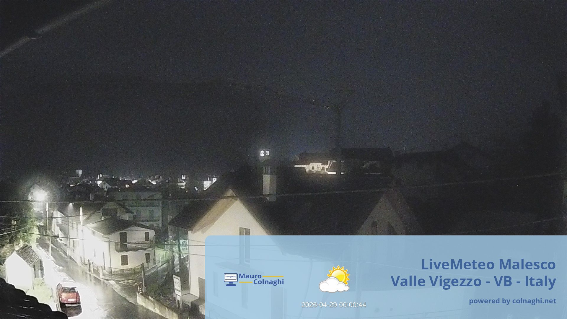 time-lapse frame, Malesco webcam