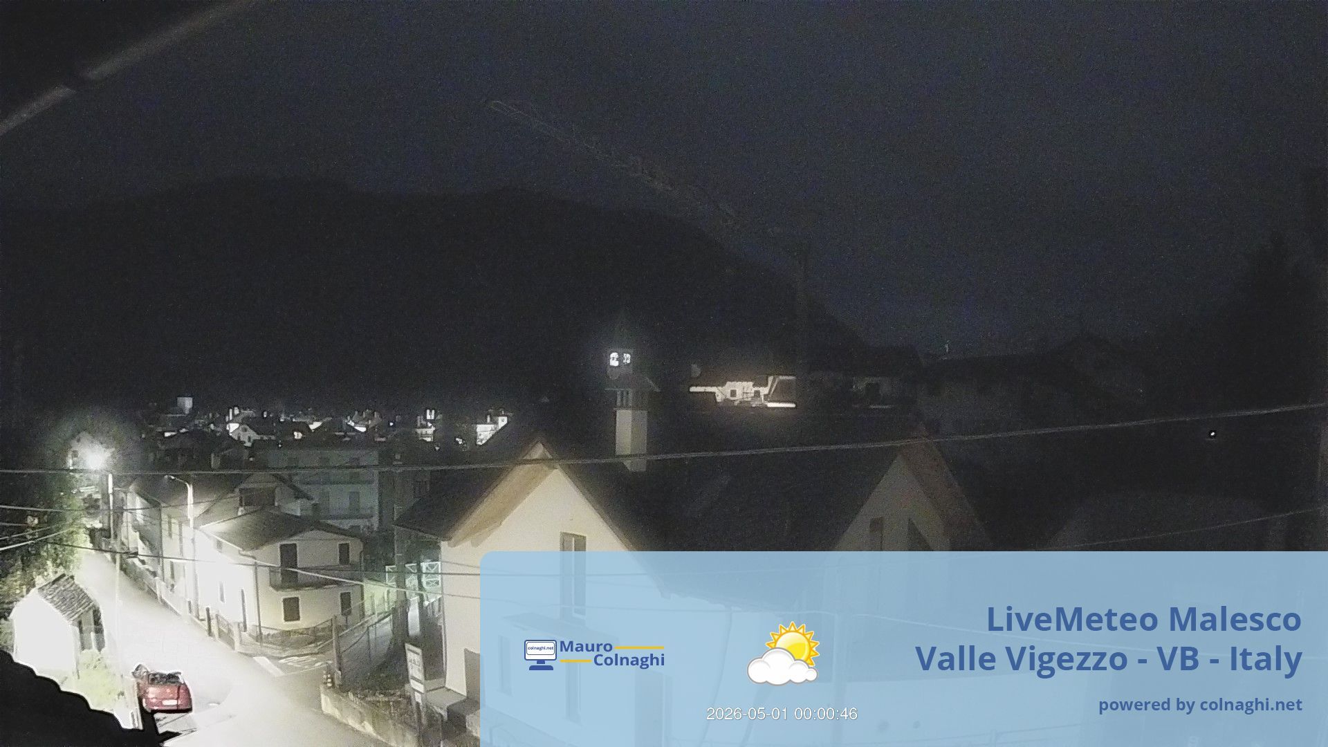 time-lapse frame, Malesco webcam