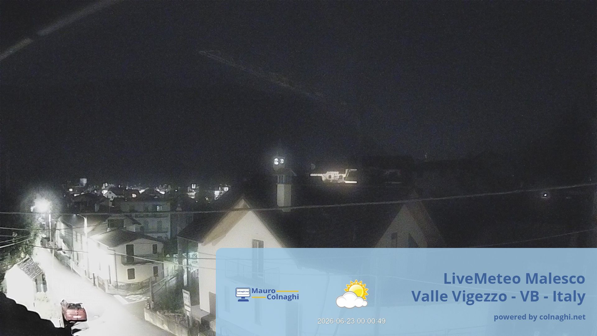 time-lapse frame, Malesco webcam