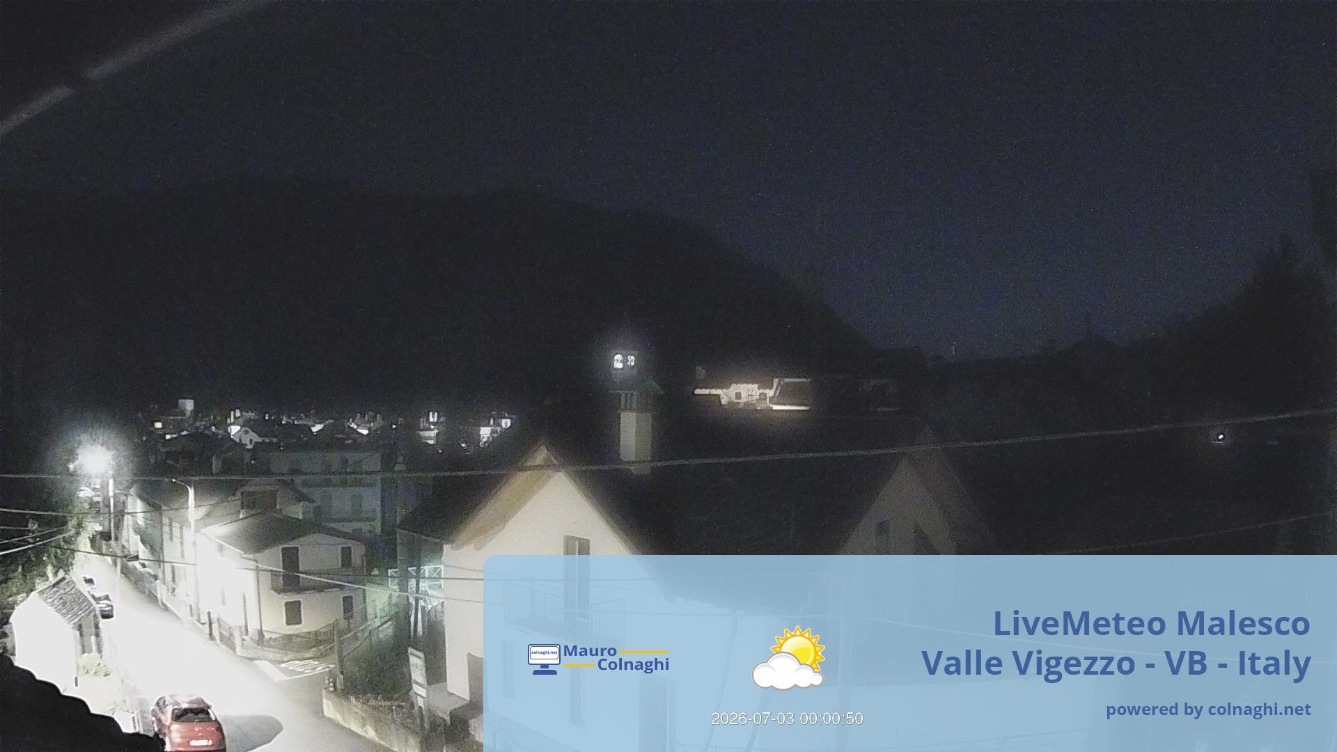 time-lapse frame, Malesco webcam