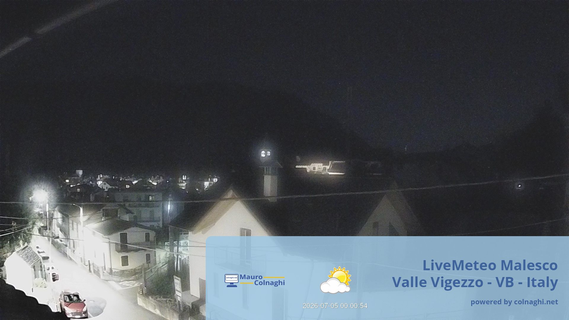time-lapse frame, Malesco webcam