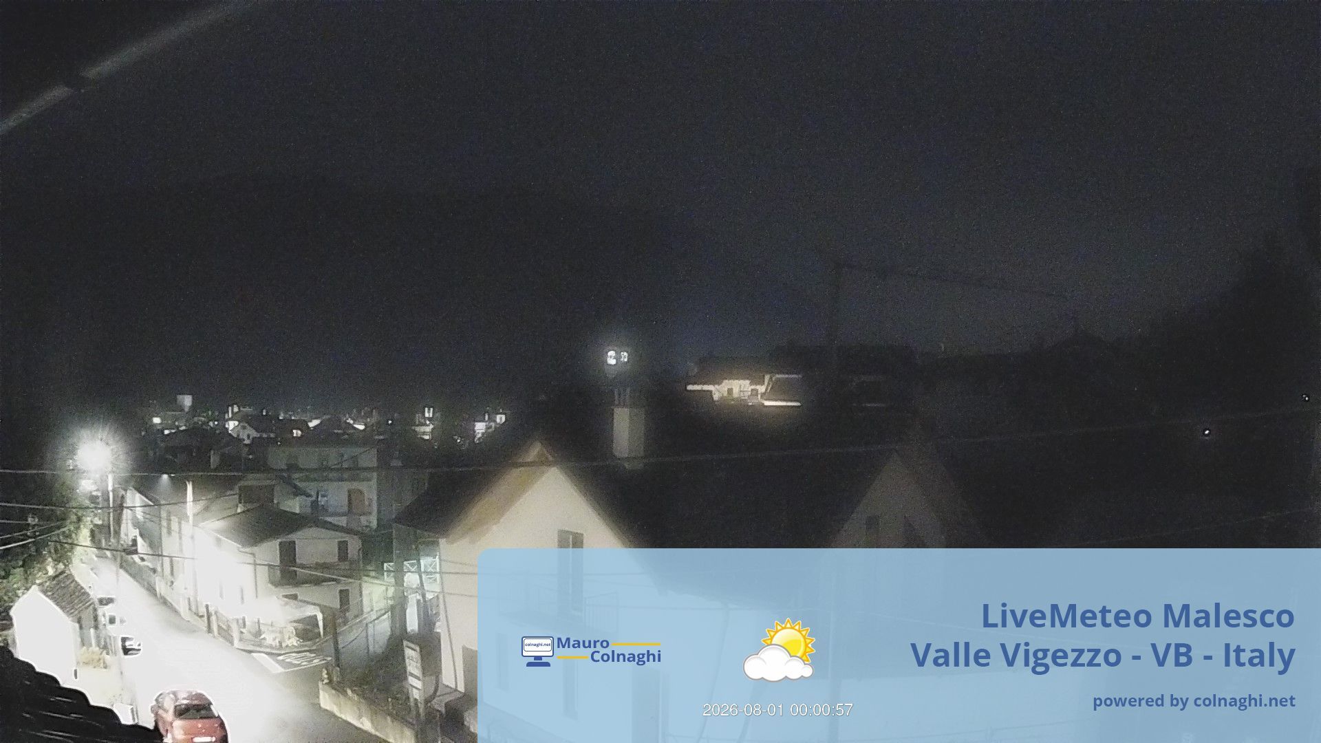 time-lapse frame, Malesco webcam