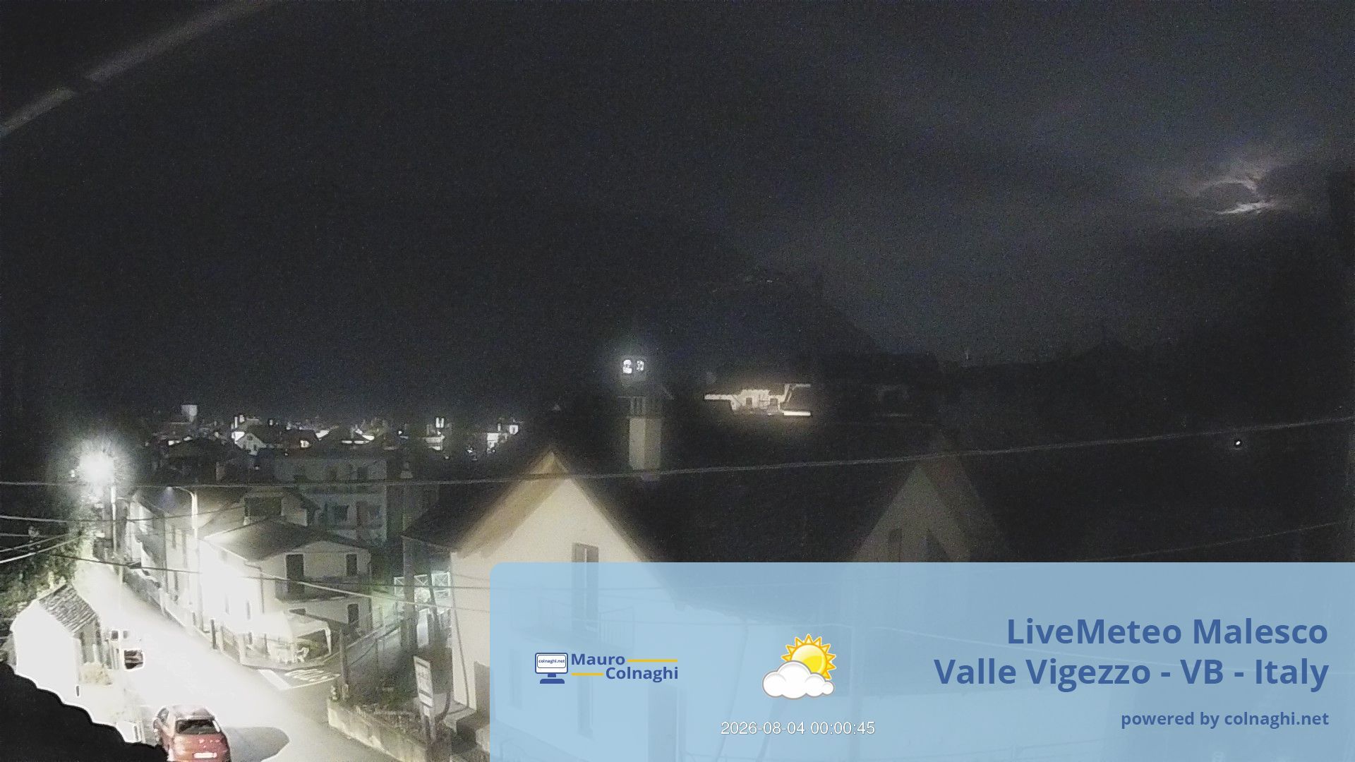 time-lapse frame, Malesco webcam