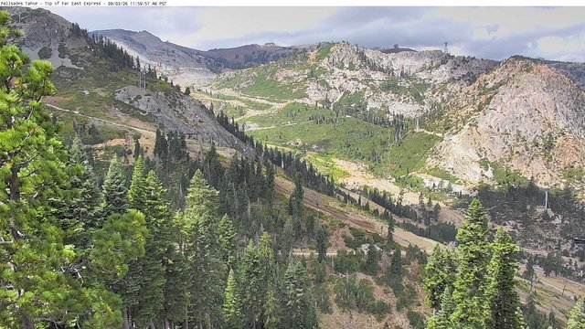 view from Palisades Tahoe Far East Top on 2026-09-02