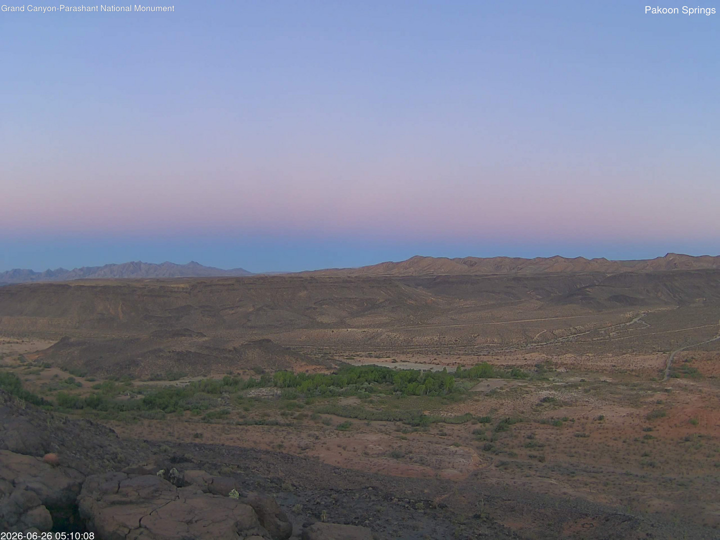 time-lapse frame, Pakoon Springs webcam