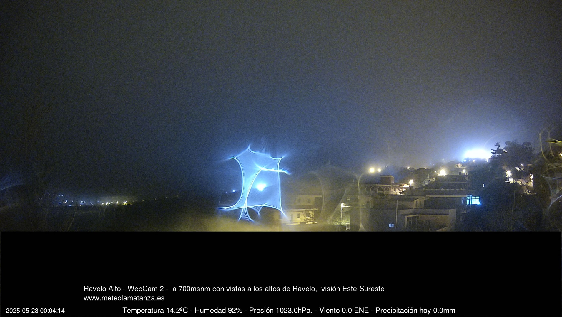time-lapse frame, Ravelo, visión E-SE, 428msnm webcam