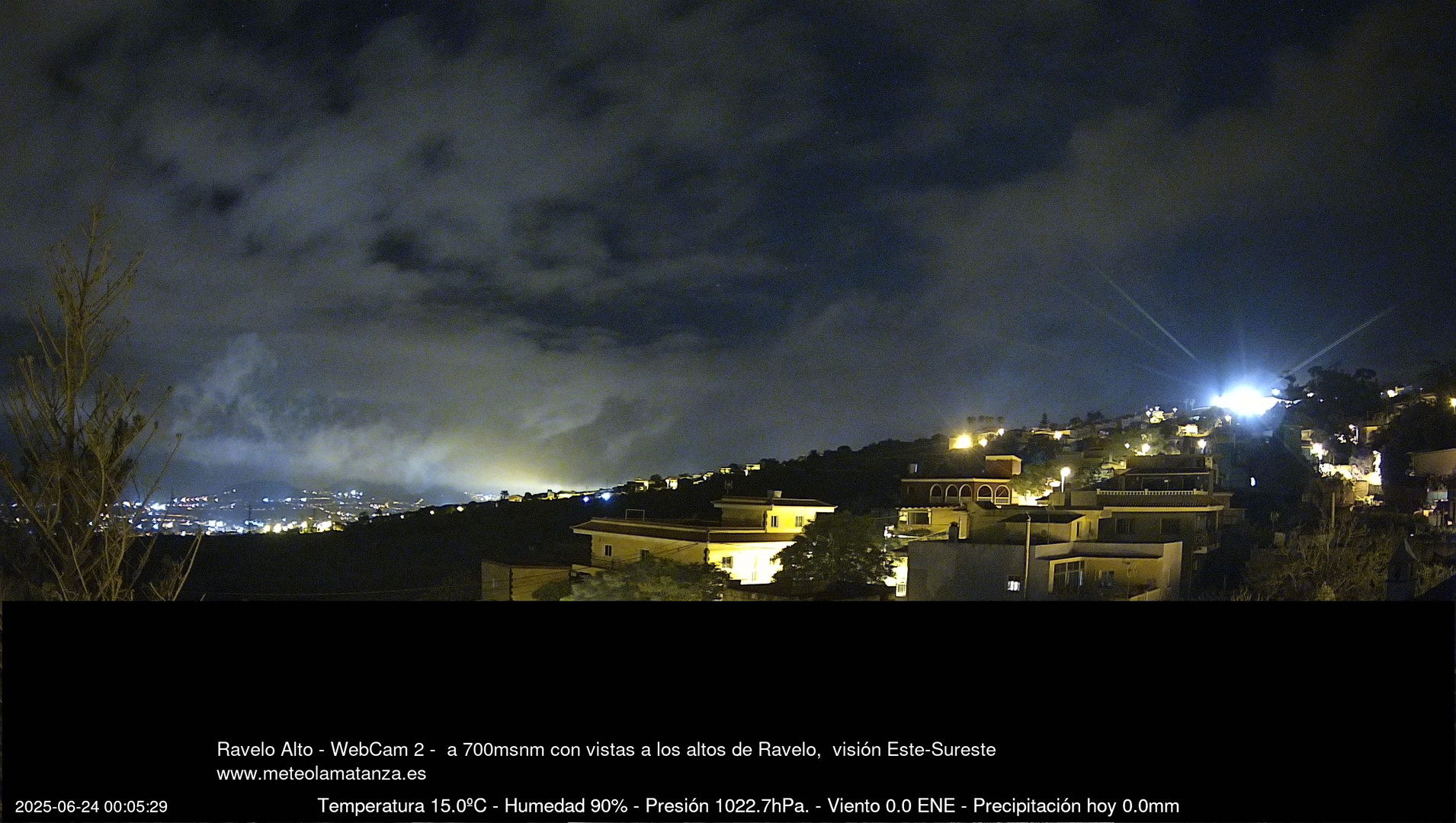 time-lapse frame, Ravelo, visión E-SE, 428msnm webcam