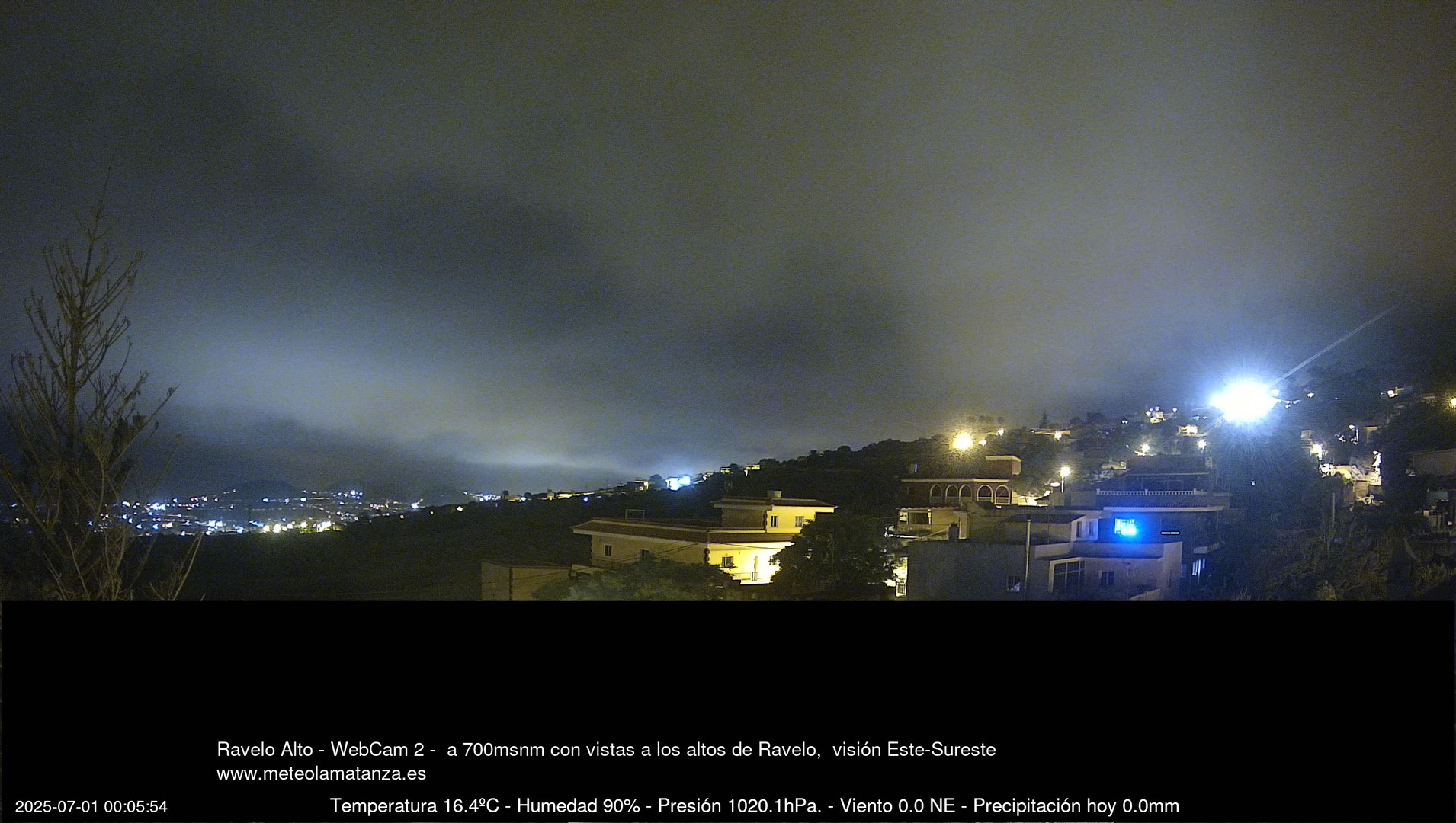 time-lapse frame, Ravelo, visión E-SE, 428msnm webcam
