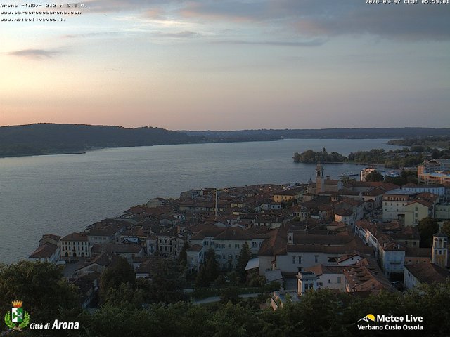 time-lapse frame, Arona webcam