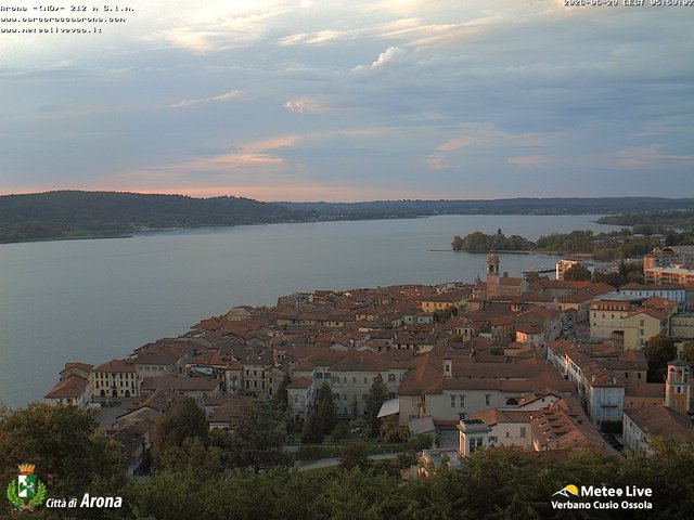 time-lapse frame, Arona webcam