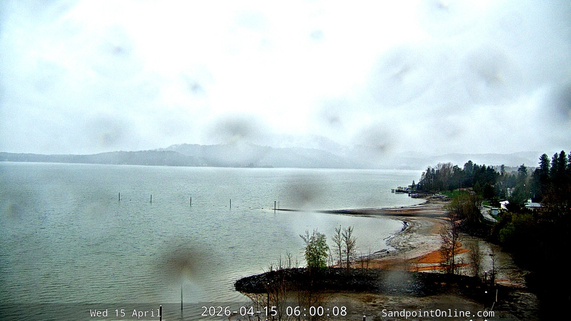 time-lapse frame, Sandpoint Online - Lake Pend Oreille webcam
