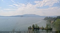 view from Sandpoint Online - Lake Pend Oreille on 2026-08-22