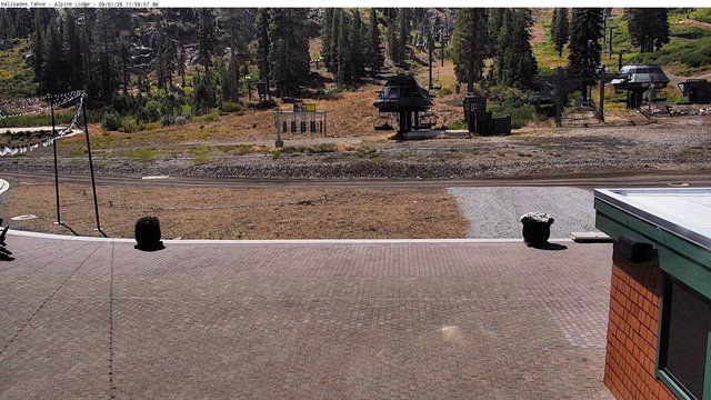 view from Palisades Tahoe Alpine Lodge Base Area on 2026-09-01