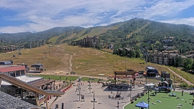 view from Steamboat Gondola Square Clock Tower on 2026-08-23
