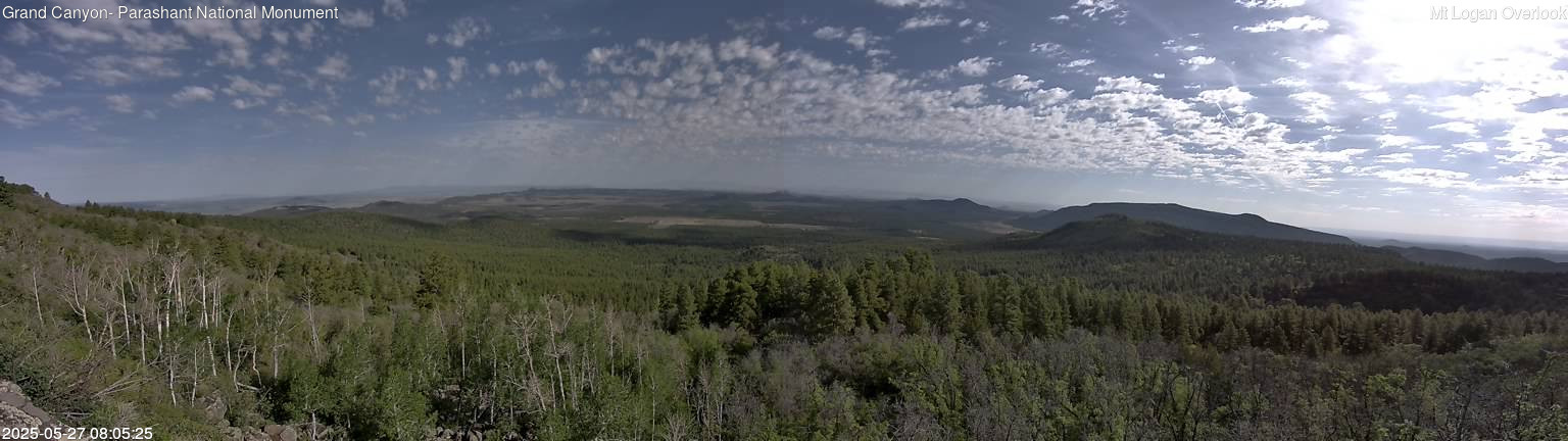time-lapse frame, Mt Logan webcam