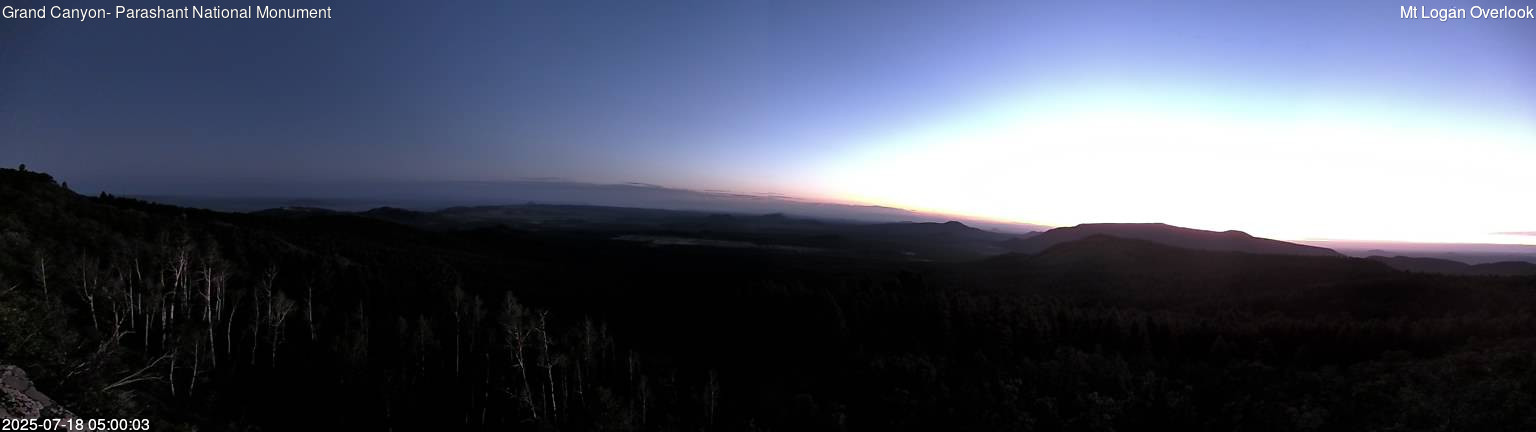 time-lapse frame, Mt Logan webcam
