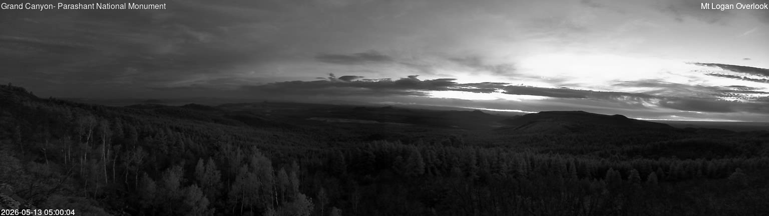 time-lapse frame, Mt Logan webcam
